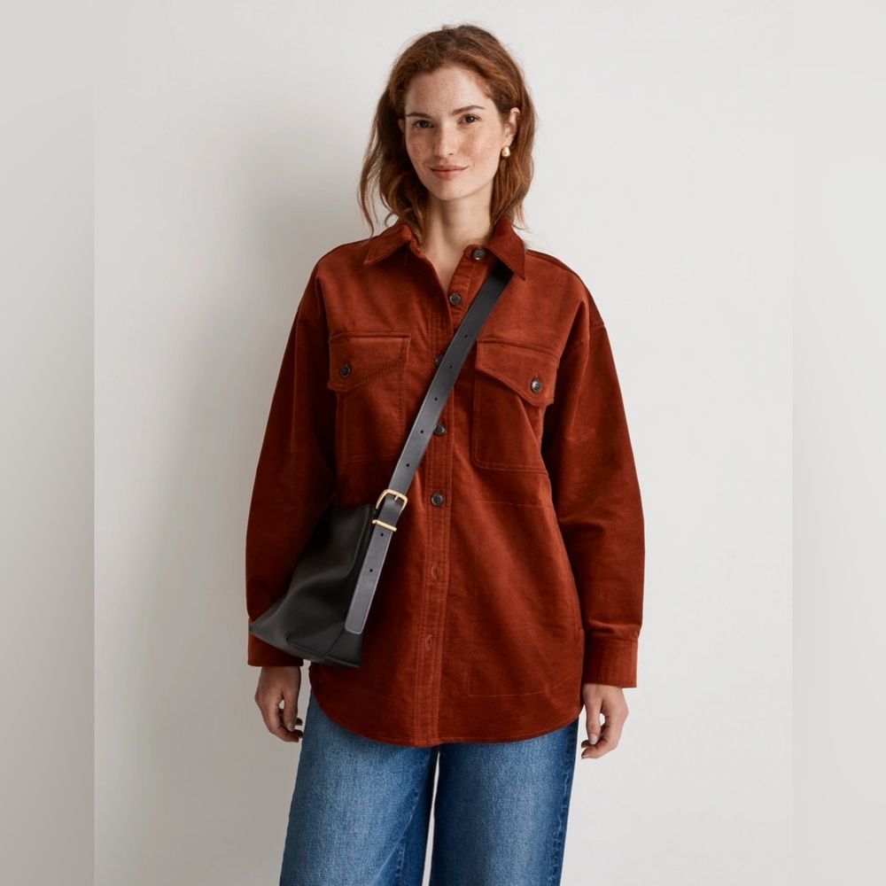 Madewell Corduroy Twill Oversized Shirt-Jacket